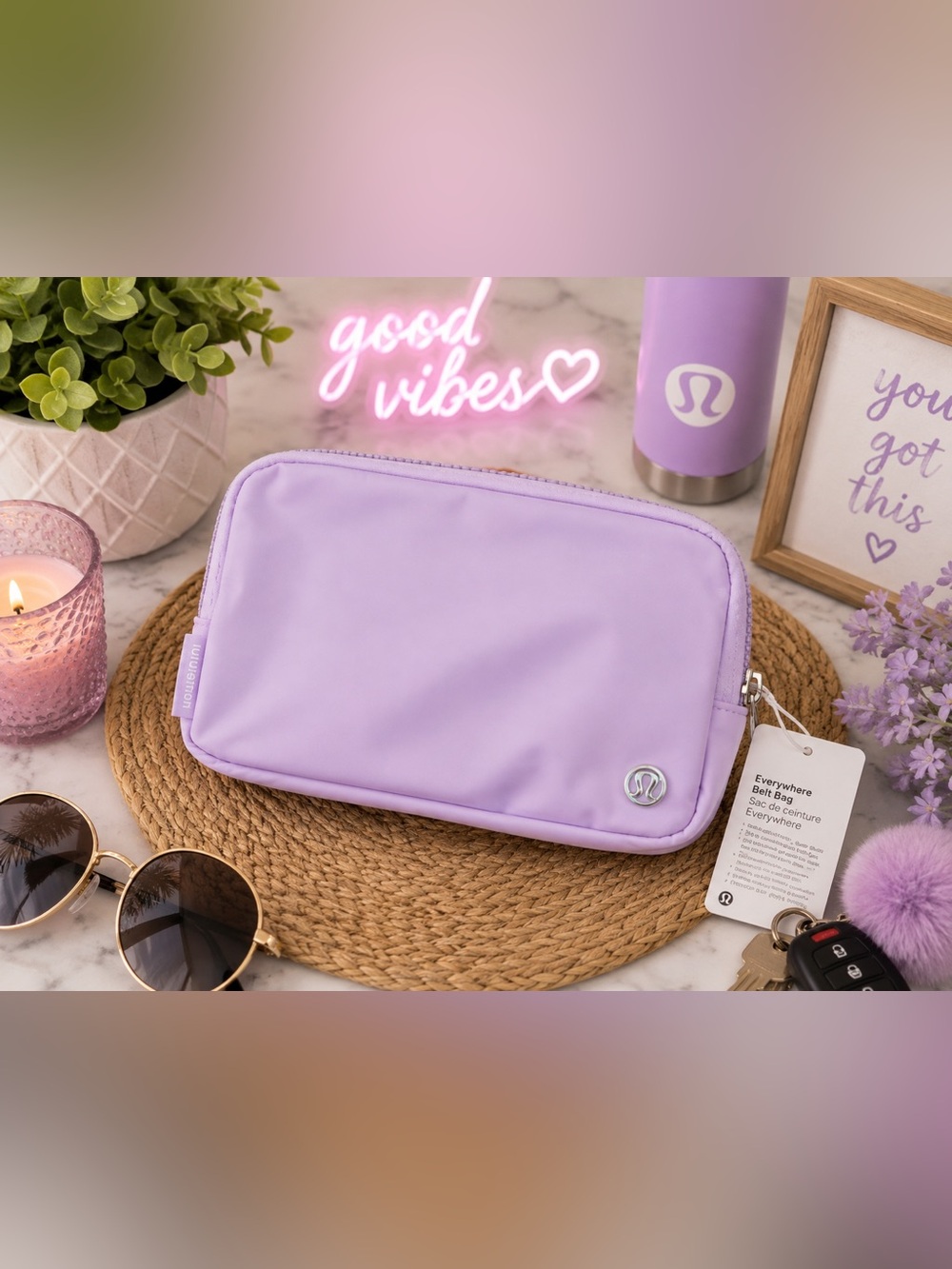 Lululemon Everywhere Belt Bag Lavender Purple NWT